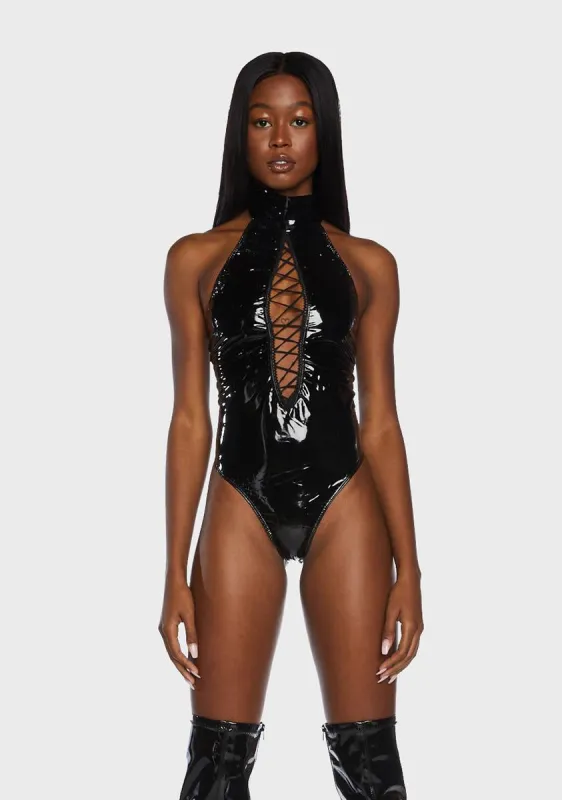 Brand New Funk Vinyl Bodysuit sold by Dolls Kill