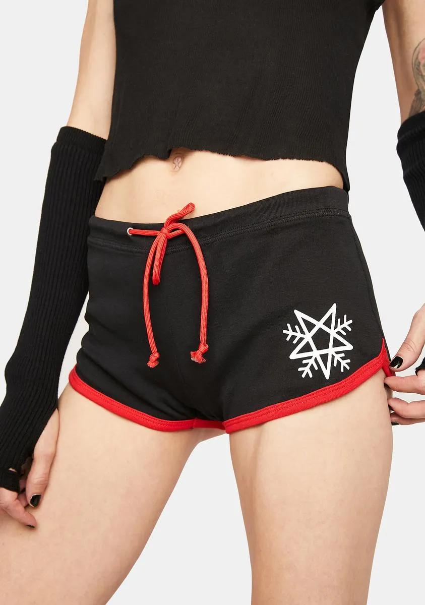 Hail Santa Graphic Booty Shorts sold by Dolls Kill product image thumbnail 3