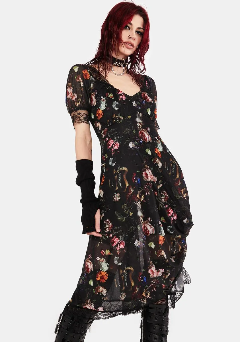 Night Garden Dress sold by Dolls Kill