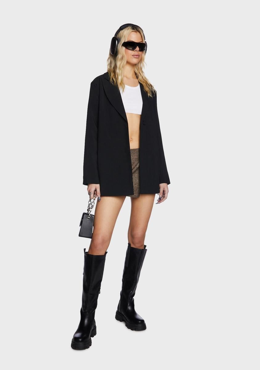 Boyfriend Blazer - Black sold by Dolls Kill product image thumbnail 5