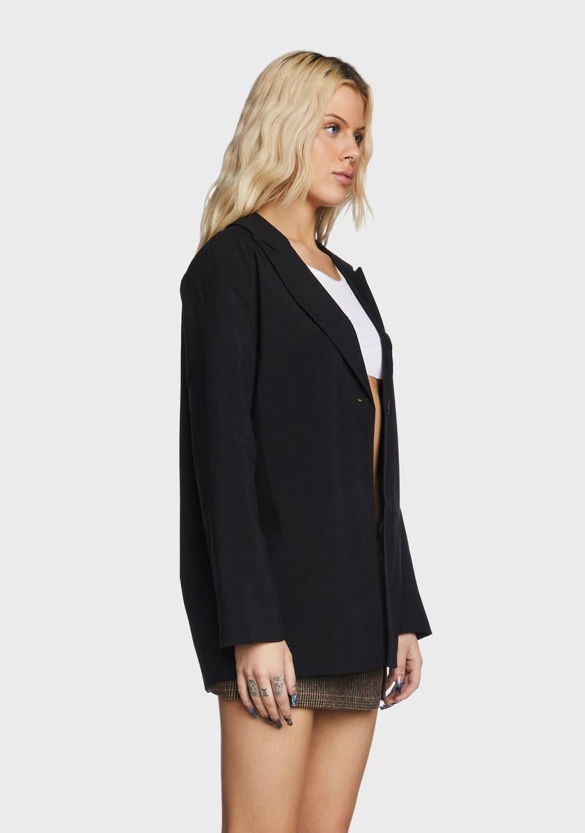 Boyfriend Blazer - Black sold by Dolls Kill product image thumbnail 3