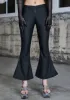 Kickdrum Matte Black Flare Pants sold by Dolls Kill