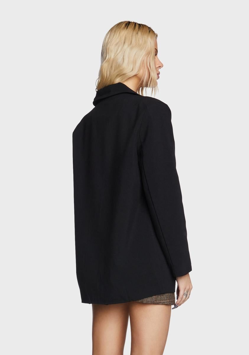Boyfriend Blazer - Black sold by Dolls Kill product image thumbnail 4