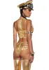 Deviant Treasure Bustier Top - Gold sold by Dolls Kill