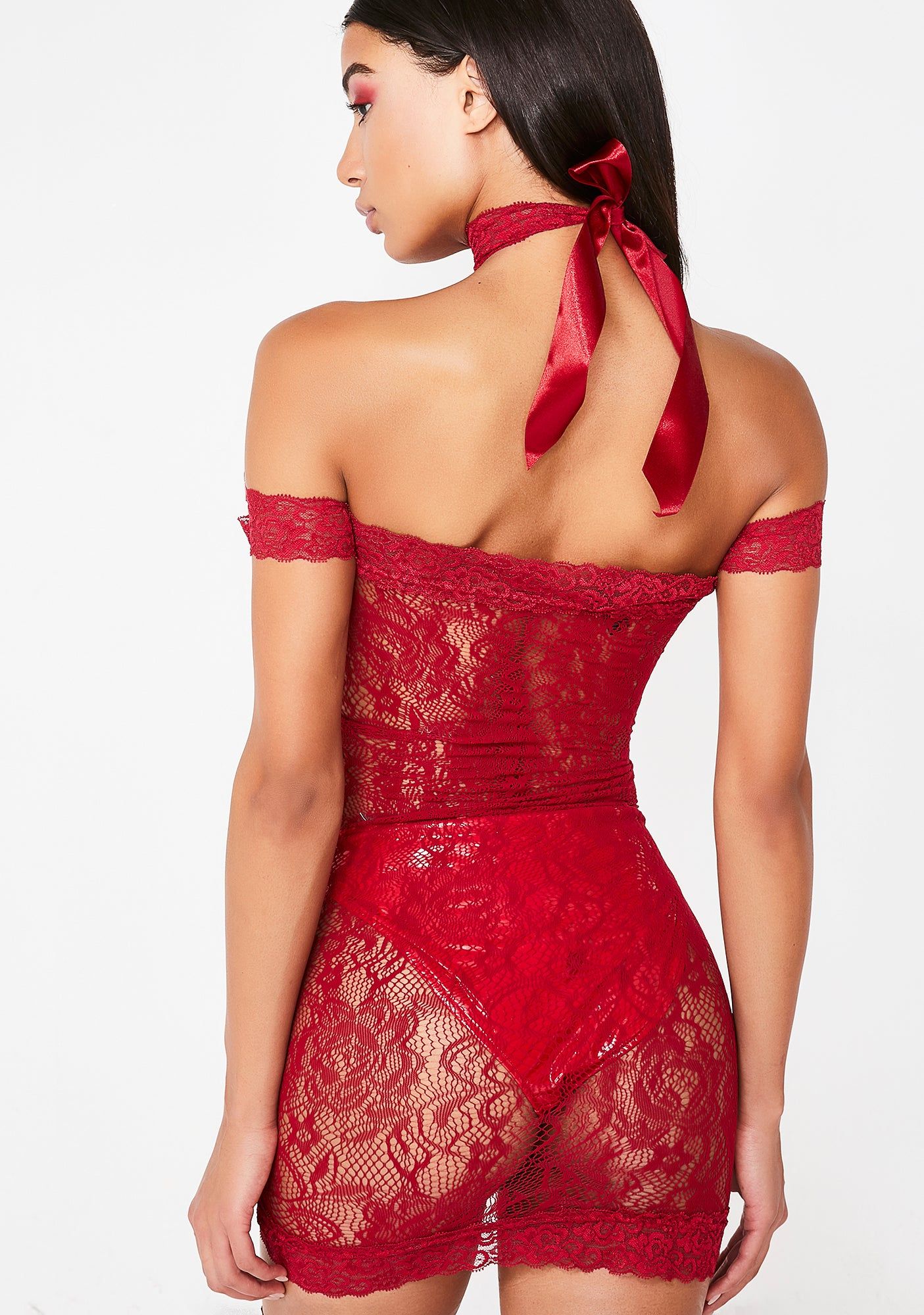 Miss Claus Lace Chemise sold by Dolls Kill product image thumbnail 4