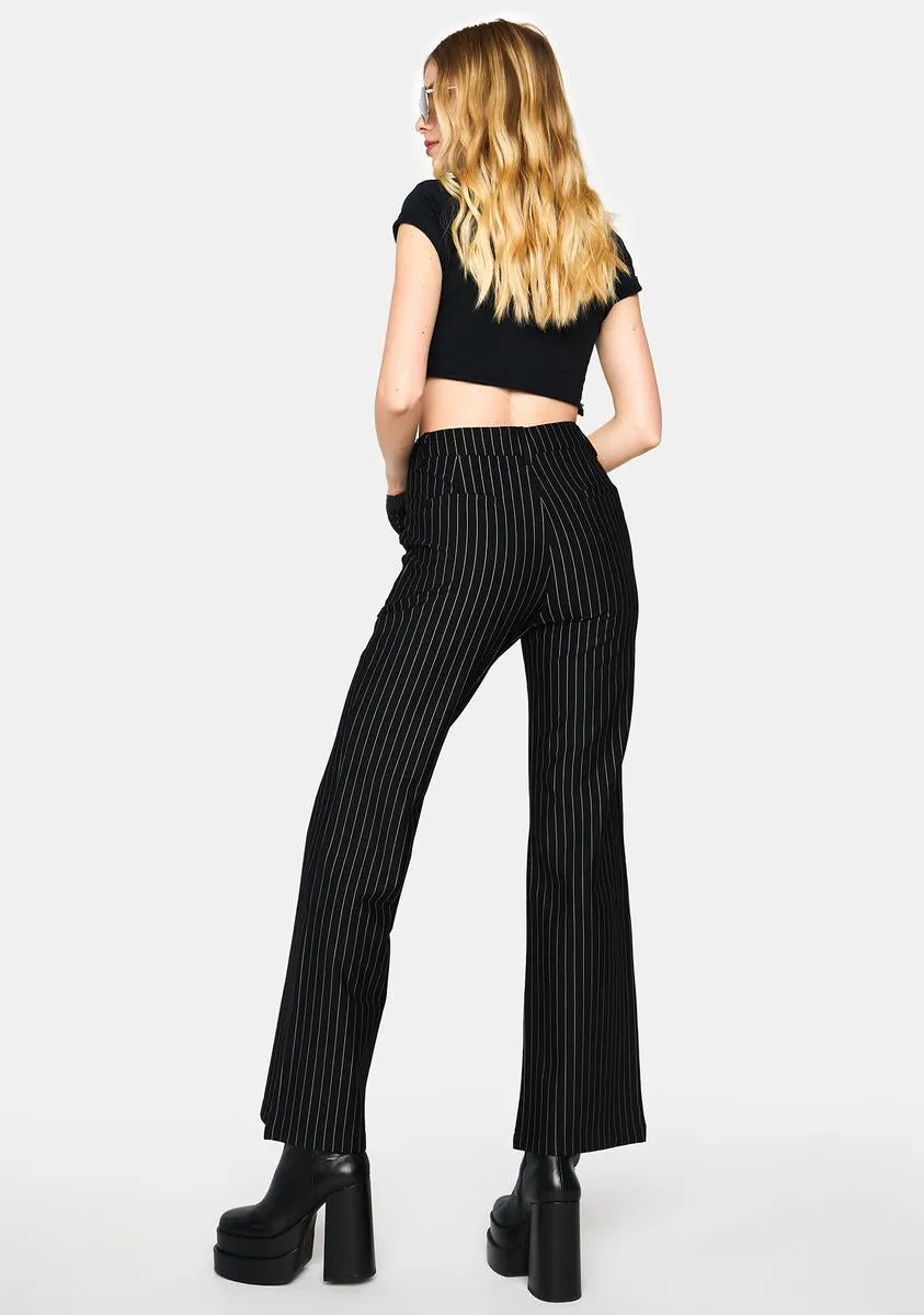 Night Make The Rules Pinstripe Pants sold by Dolls Kill product image thumbnail 4