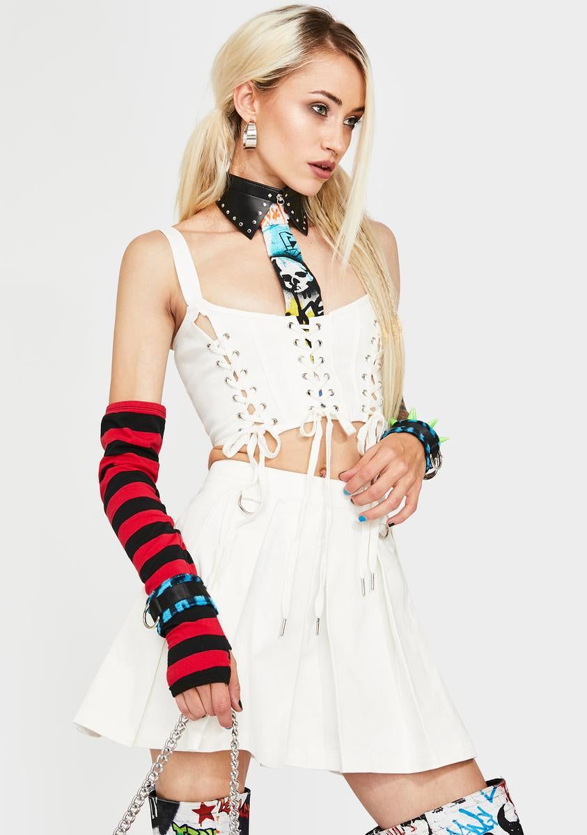 Perfect Escape Lace-Up Top sold by Dolls Kill product image thumbnail 2