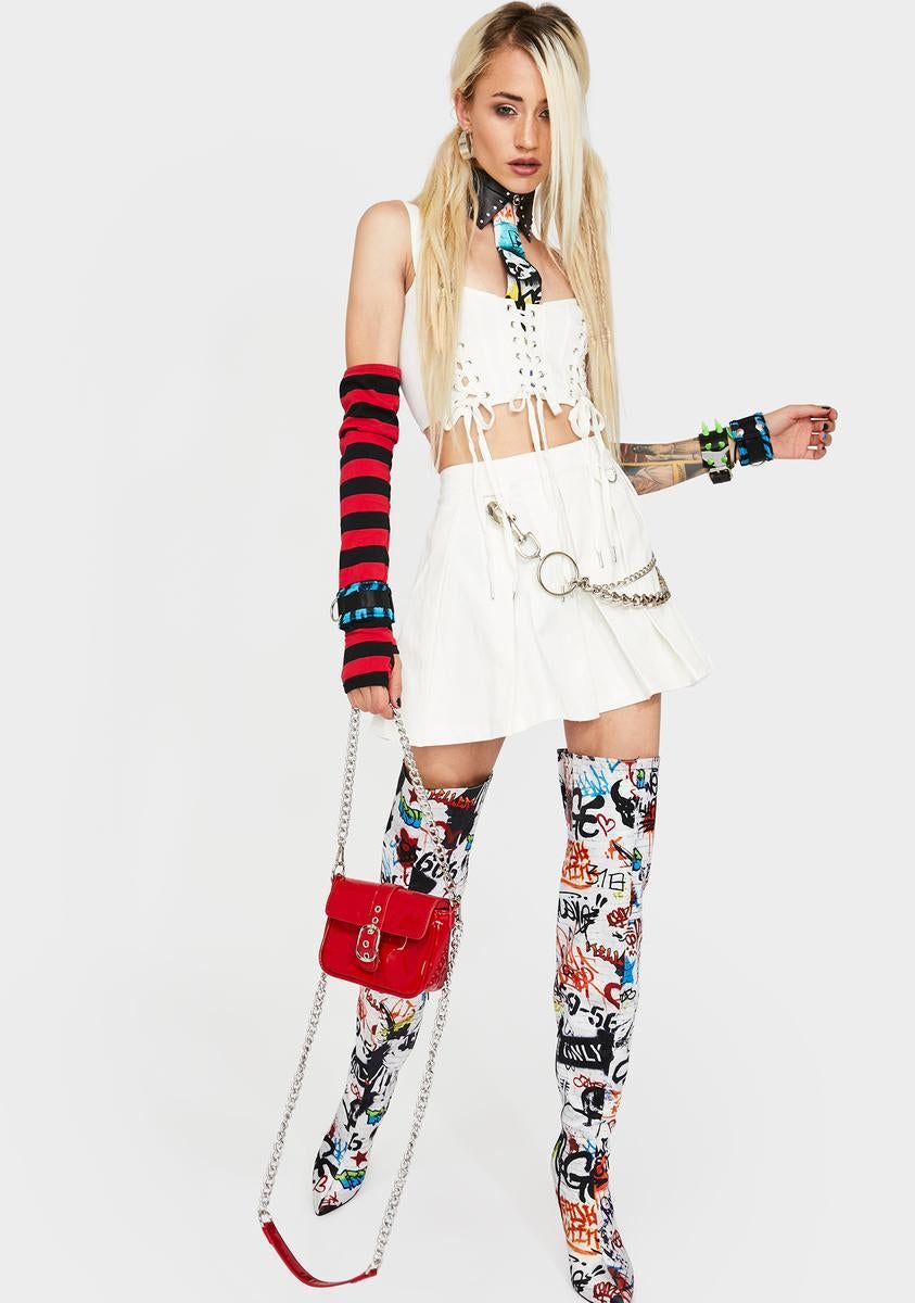 Perfect Escape Lace-Up Top sold by Dolls Kill product image thumbnail 3