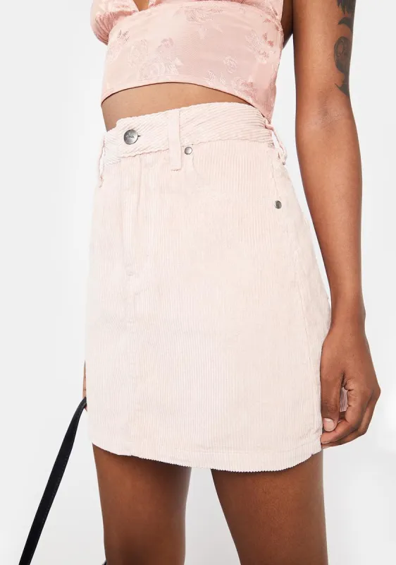 Hemp Corduroy Mini Skirt sold by Dolls Kill