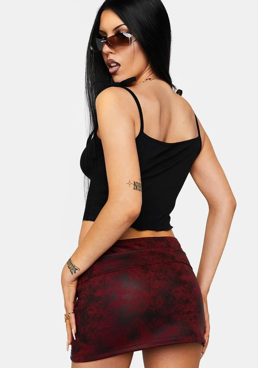 Red Cheese Mini Skirt sold by Dolls Kill product image thumbnail 4