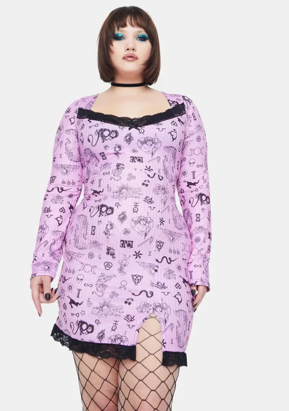 Plus Symbols Dress sold by Dolls Kill