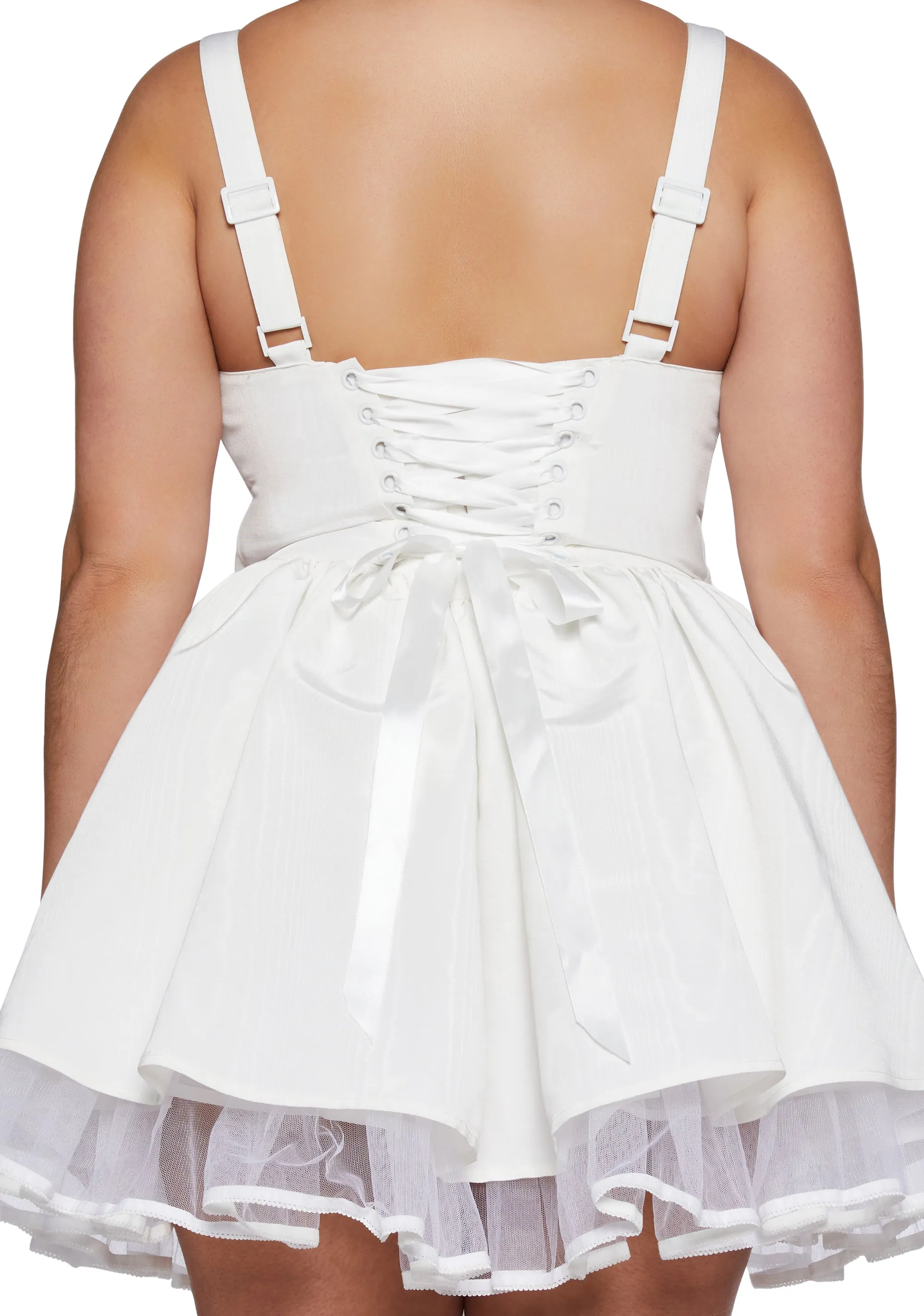 Plus Magic Moves Corset Dress - White | Parallel