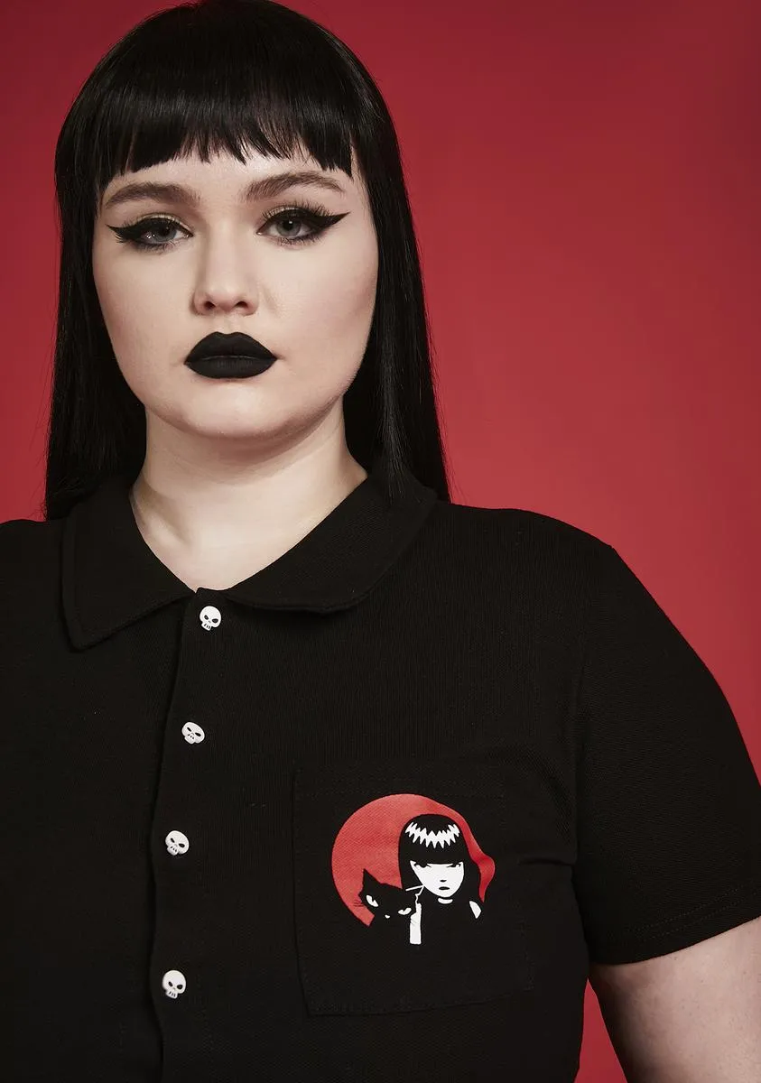 Plus Killing Time Embroidered Mini Dress sold by Dolls Kill product image thumbnail 2