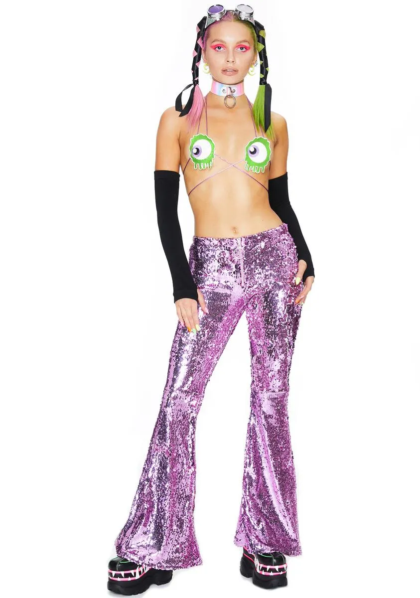 Hips Like Sugar Sequin Flares sold by Dolls Kill product image thumbnail 3