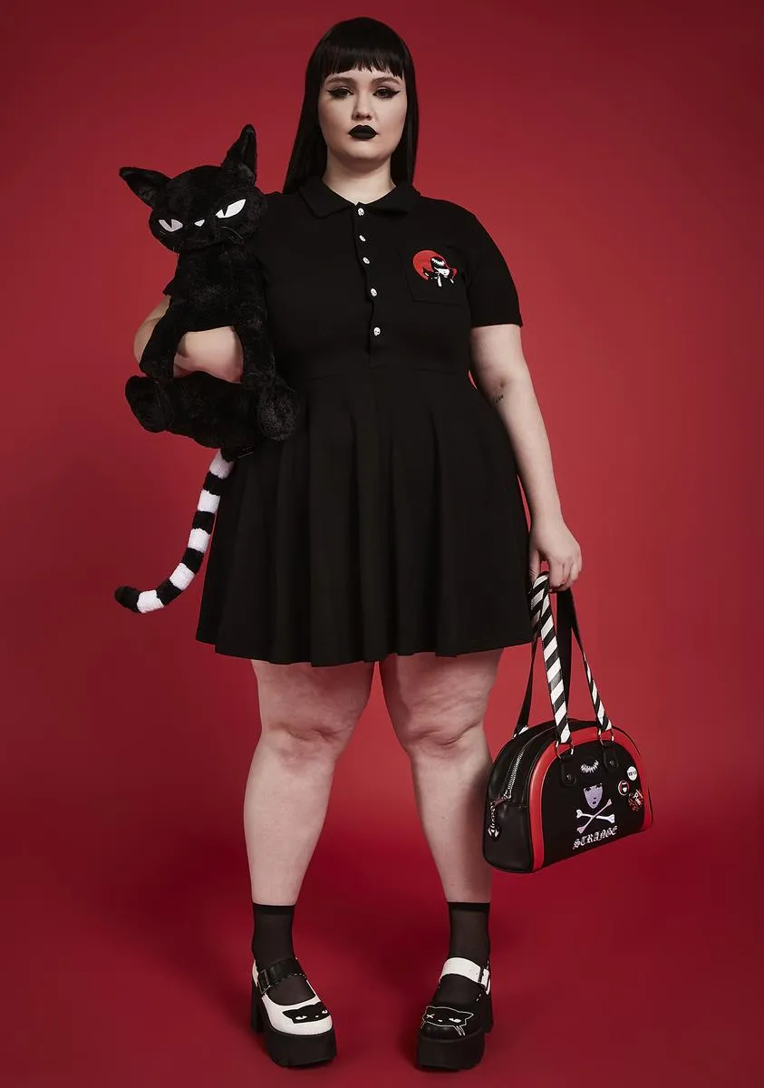 Plus Killing Time Embroidered Mini Dress sold by Dolls Kill product image thumbnail 3