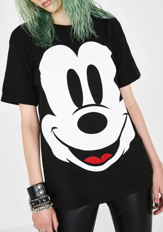 Mickey Face Graphic Tee sold by Dolls Kill