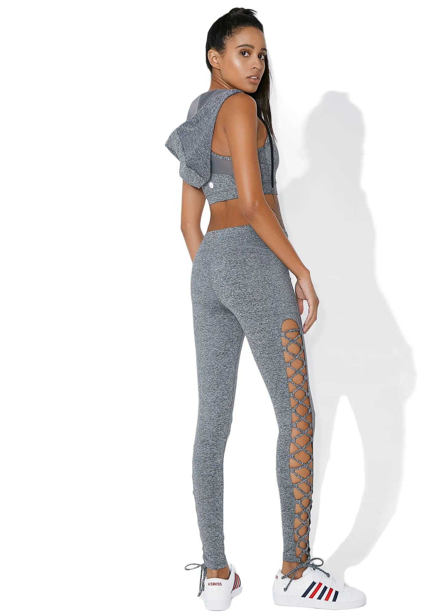 Feeling Xtra Lace-Up Leggings sold by Dolls Kill product image thumbnail 5