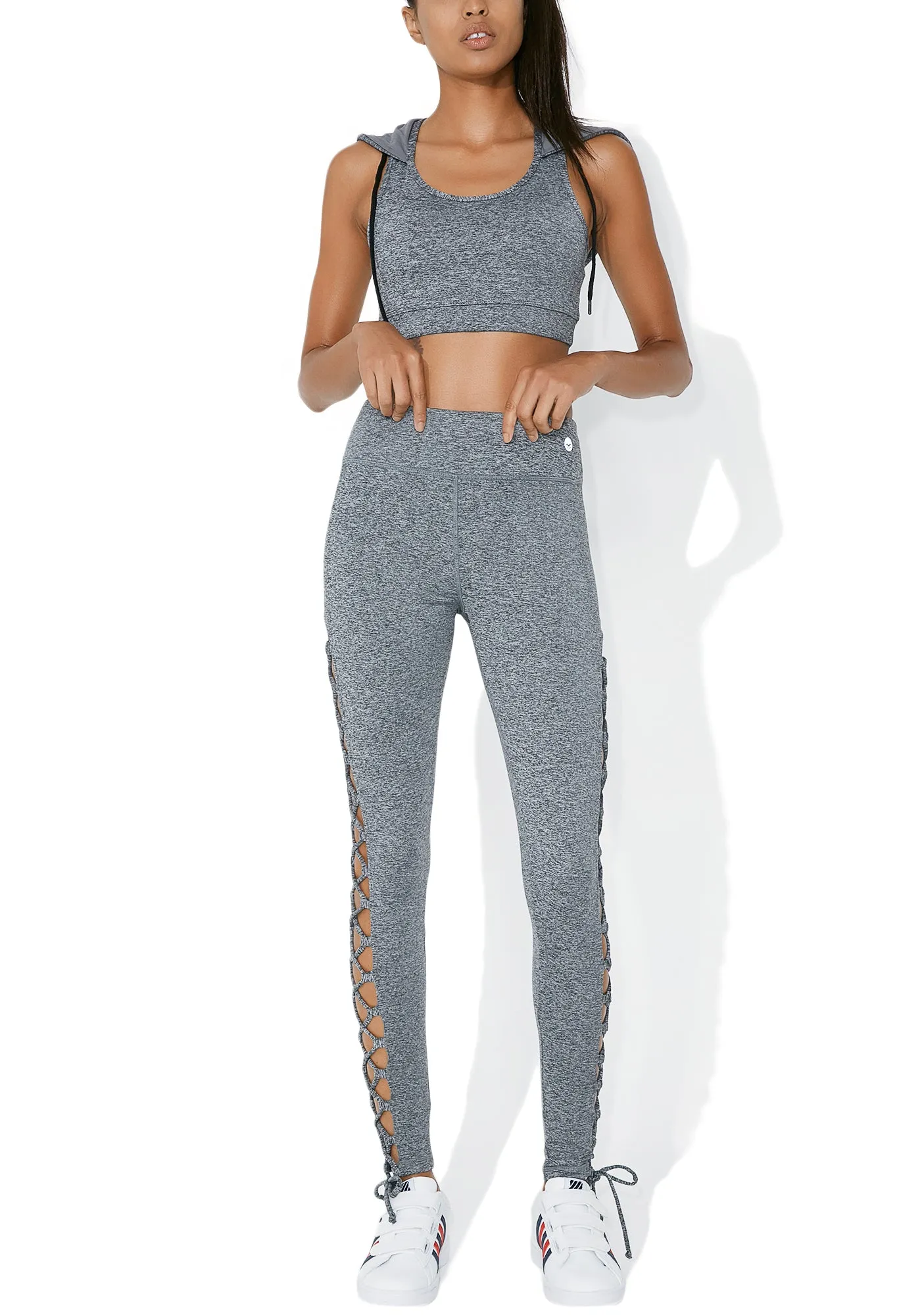 Feeling Xtra Lace-Up Leggings sold by Dolls Kill product image thumbnail 3