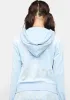 Frosted Rhinestone Logo Zip-Up Hoodie sold by Dolls Kill