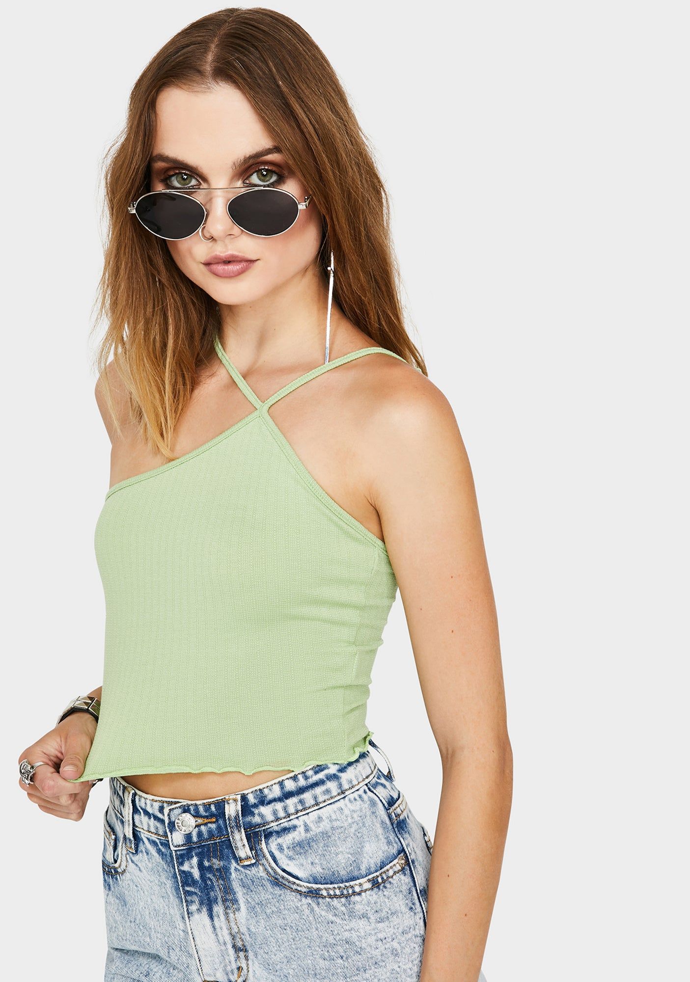 One Shoulder Crop Top sold by Dolls Kill product image thumbnail 2