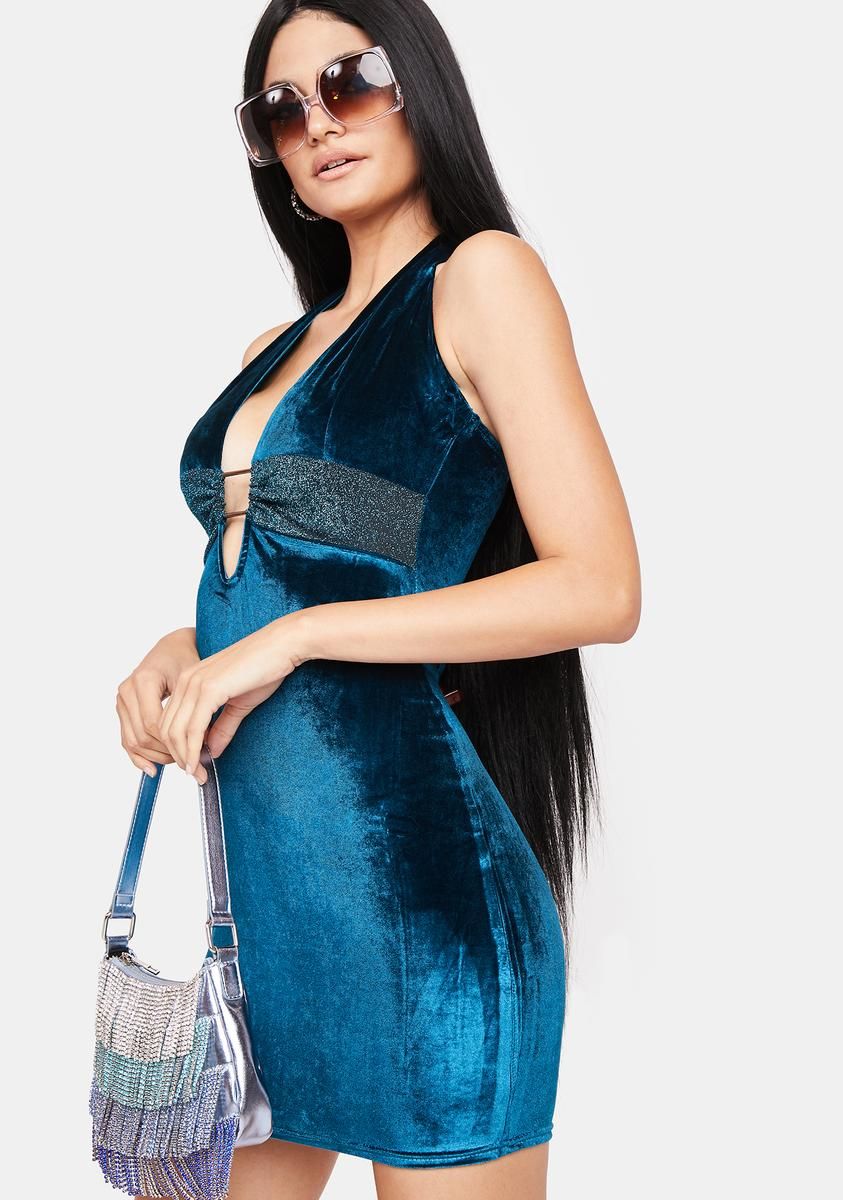 Love After Love Velvet Mini Dress sold by Dolls Kill product image thumbnail 2