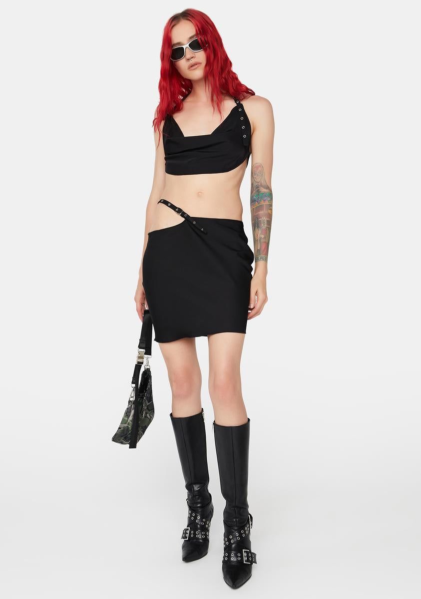 Onyx Made You Stare Skirt Set sold by Dolls Kill product image thumbnail 3