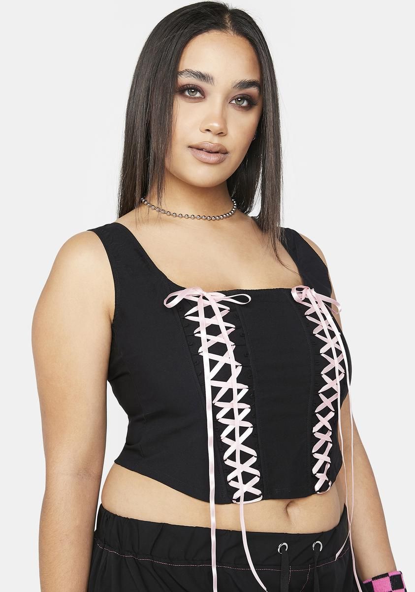 Plus I'm 4 Real Corset Top sold by Dolls Kill product image thumbnail 2