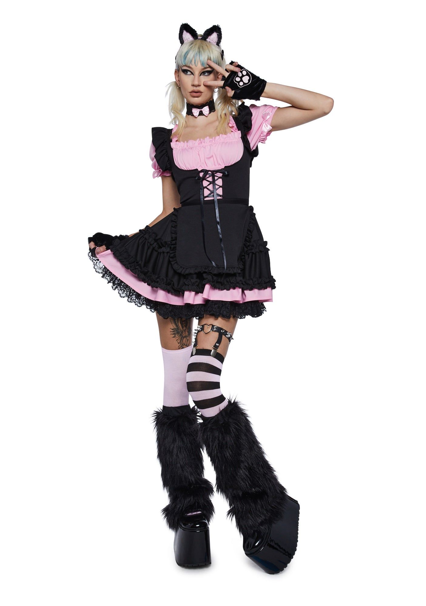 Cutie Kitty Costume Set sold by Dolls Kill product image thumbnail 2