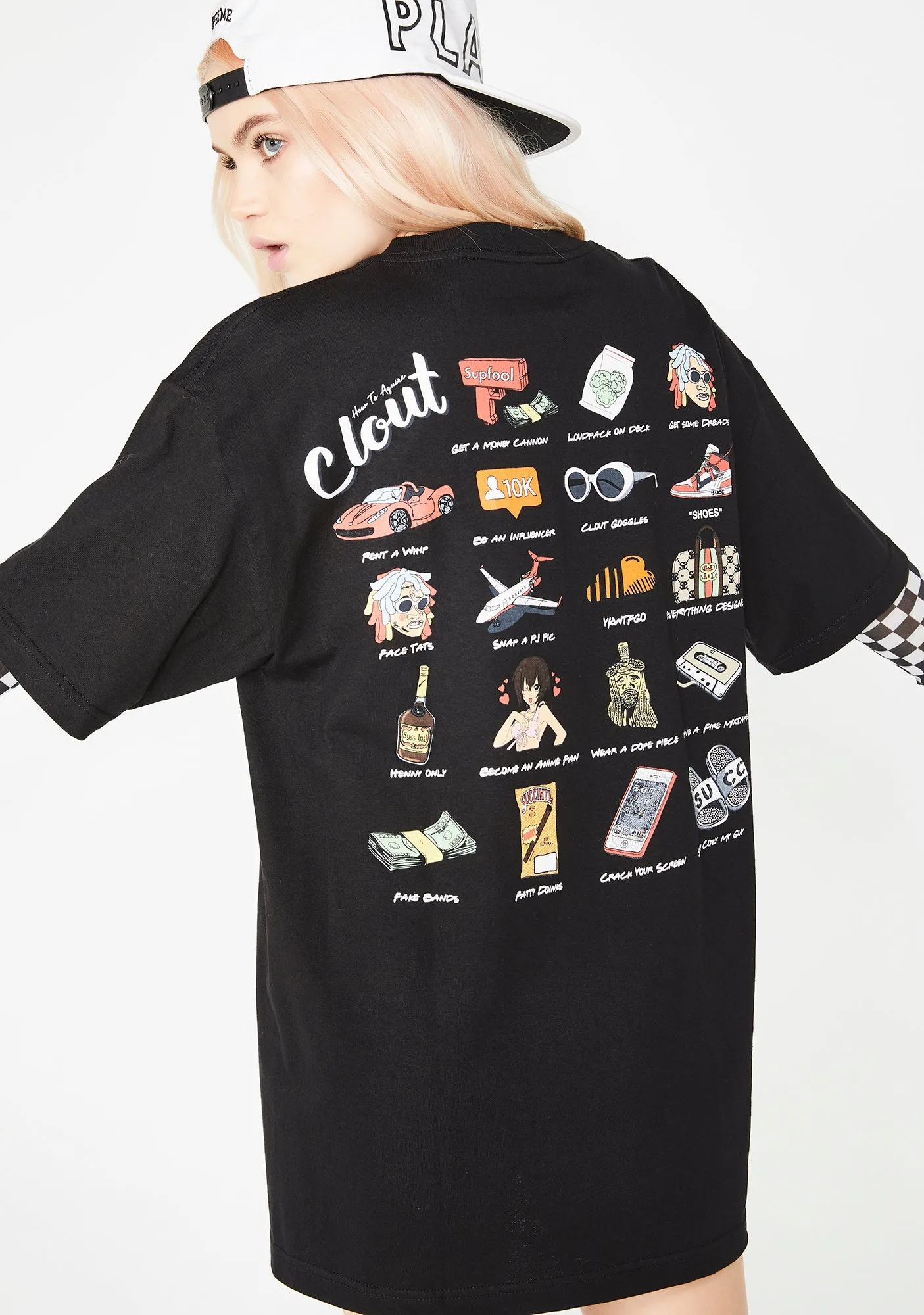 How To Clout Tee sold by Dolls Kill product image thumbnail 5