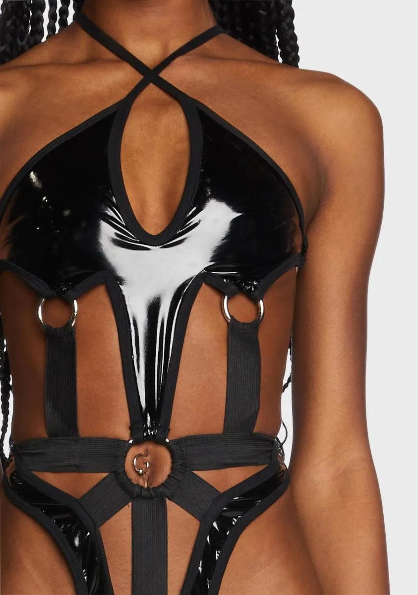 Black Witch Cut-Out Bodysuit sold by Dolls Kill product image thumbnail 2