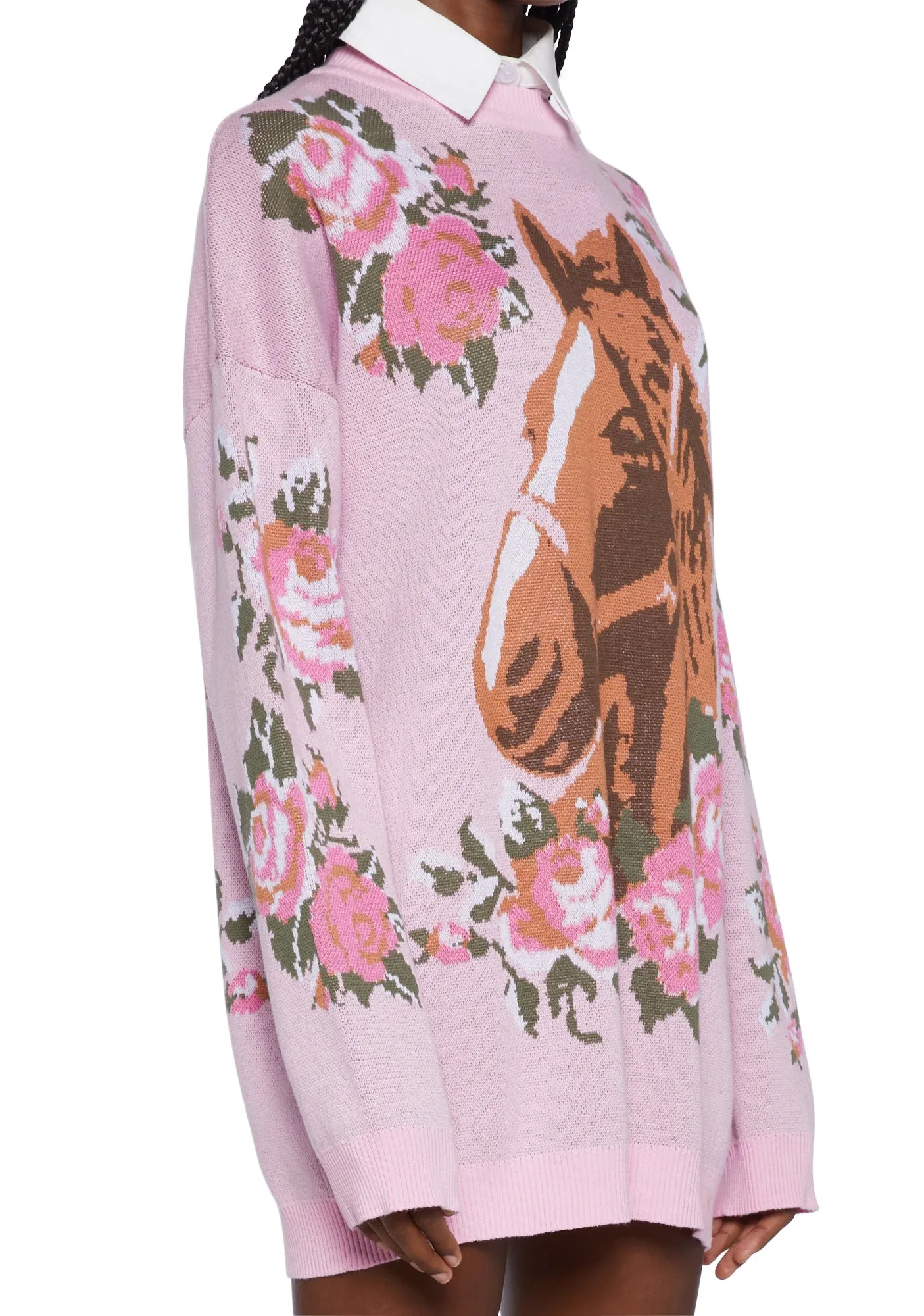 Equestrian Club Oversized Sweater sold by Dolls Kill product image thumbnail 2