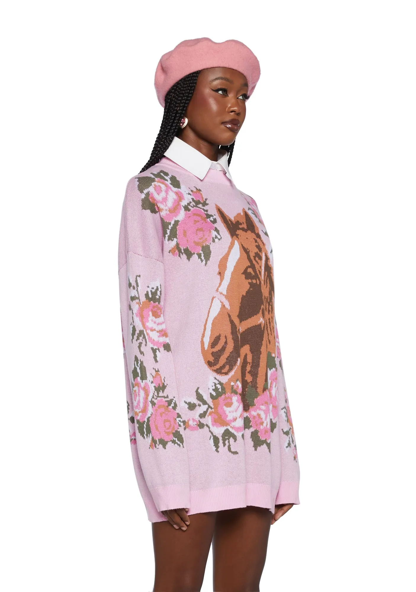 Equestrian Club Oversized Sweater sold by Dolls Kill product image thumbnail 3