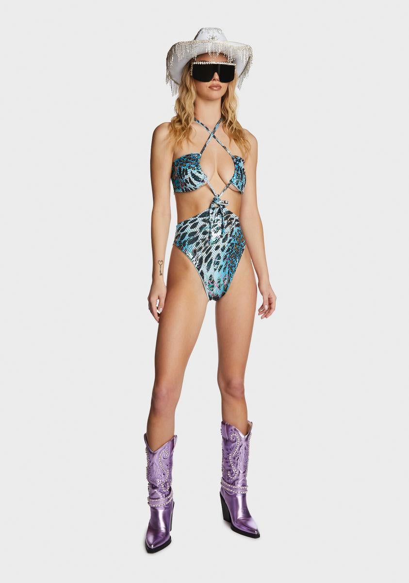 Mermaid Magic Ocean Leotard sold by Dolls Kill product image thumbnail 5