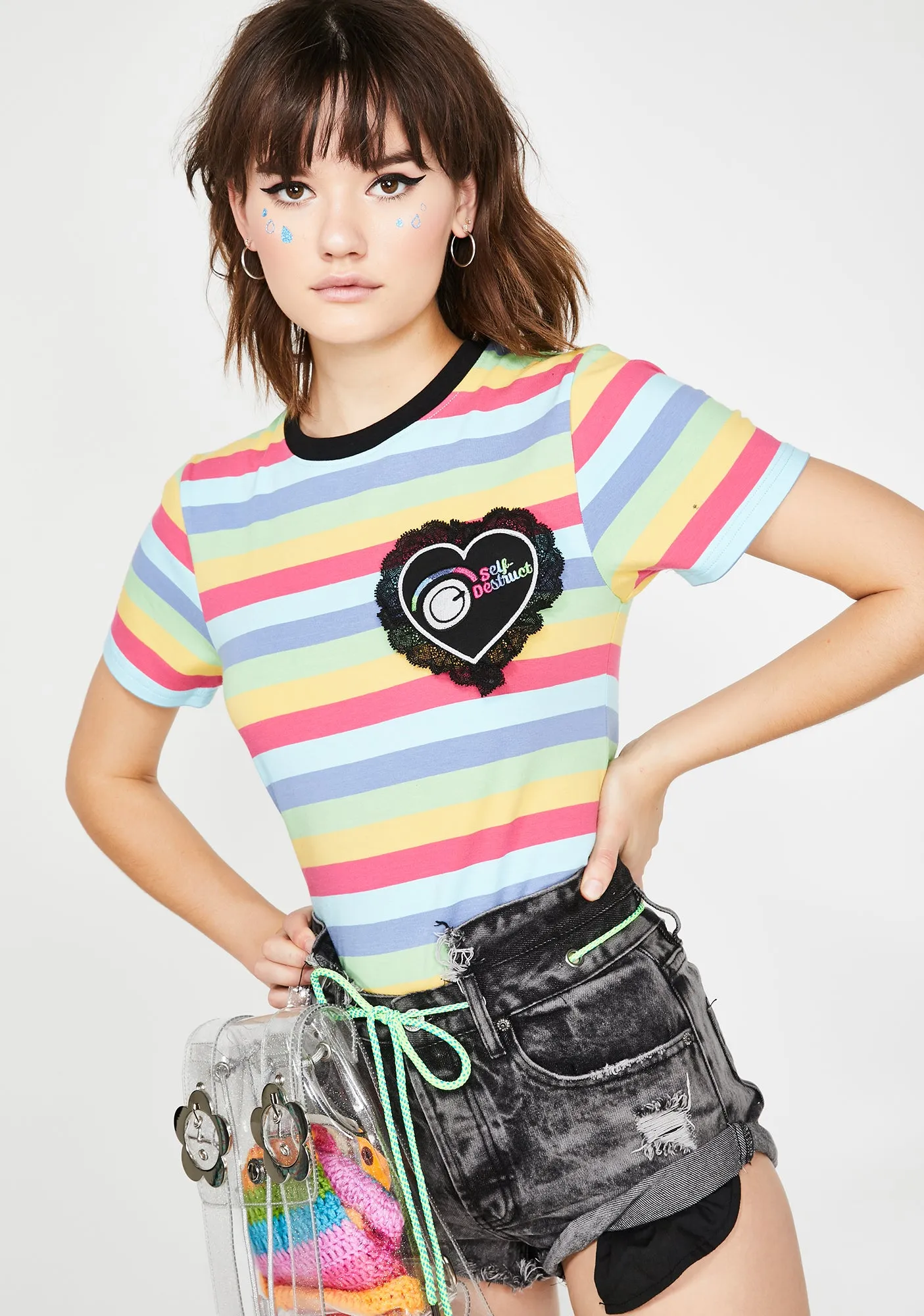Rainbow Ruin T-Shirt sold by Dolls Kill