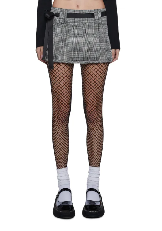 You're Invited Pleated Mini Skirt sold by Dolls Kill