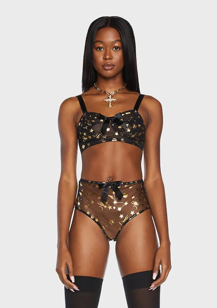 x Bettie Page Solar Cosmic Bullet Bra sold by Dolls Kill