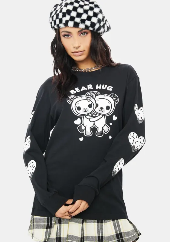 Bear Hug Long Sleeve Tee sold by Dolls Kill