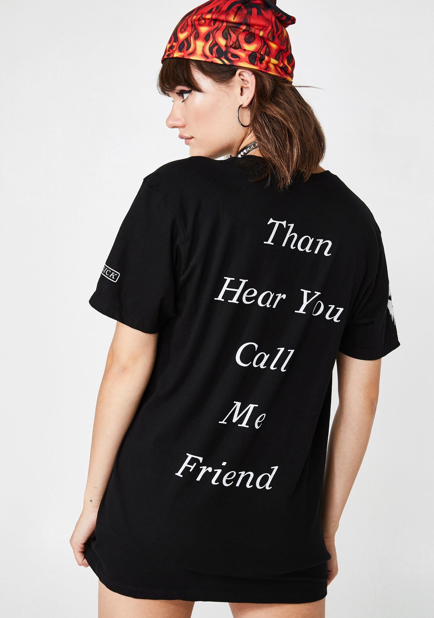 I'd Rather Graphic Tee sold by Dolls Kill product image thumbnail 2