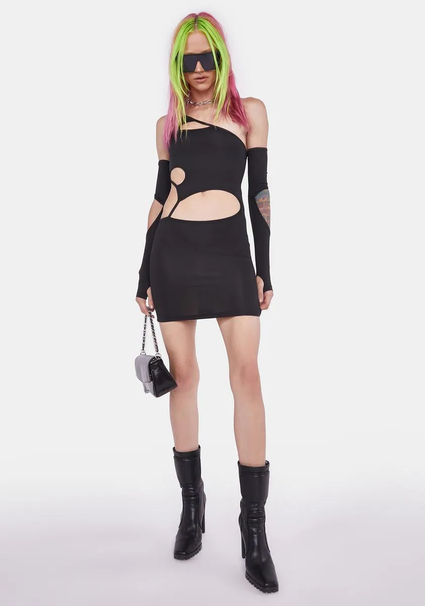 Arm Candy One Shoulder Dress sold by Dolls Kill product image thumbnail 3