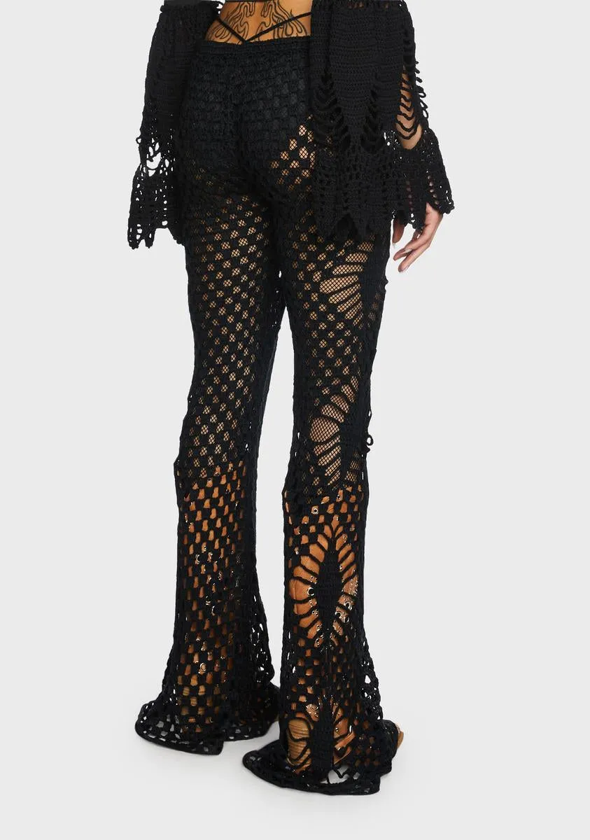 Stage Hoppin' Crochet Pants sold by Dolls Kill product image thumbnail 4