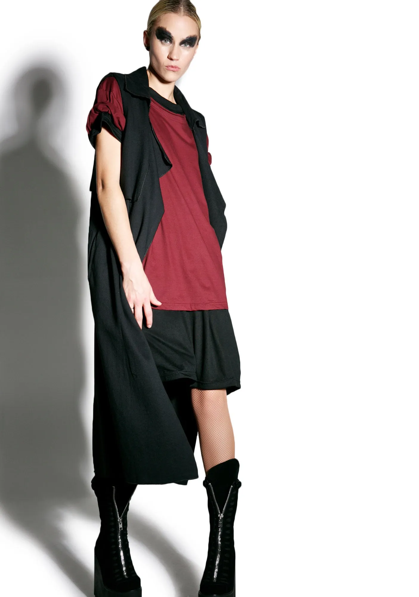 Crimson Weaponized Zipper Back Tee sold by Dolls Kill product image thumbnail 3