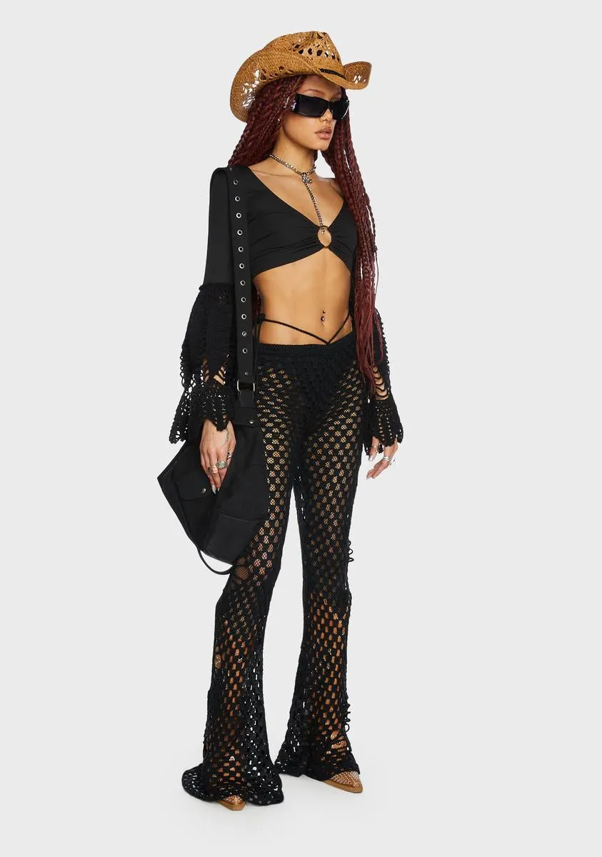 Stage Hoppin' Crochet Pants sold by Dolls Kill product image thumbnail 5