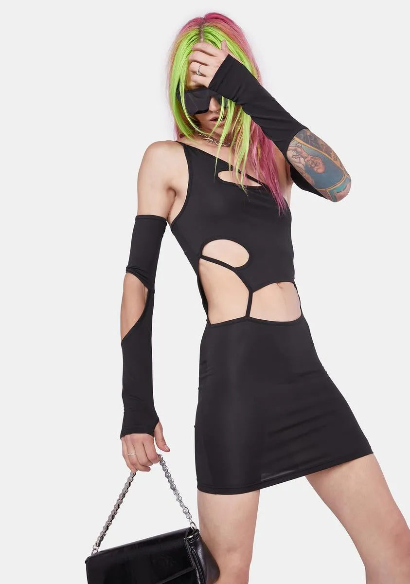 Arm Candy One Shoulder Dress sold by Dolls Kill product image thumbnail 2