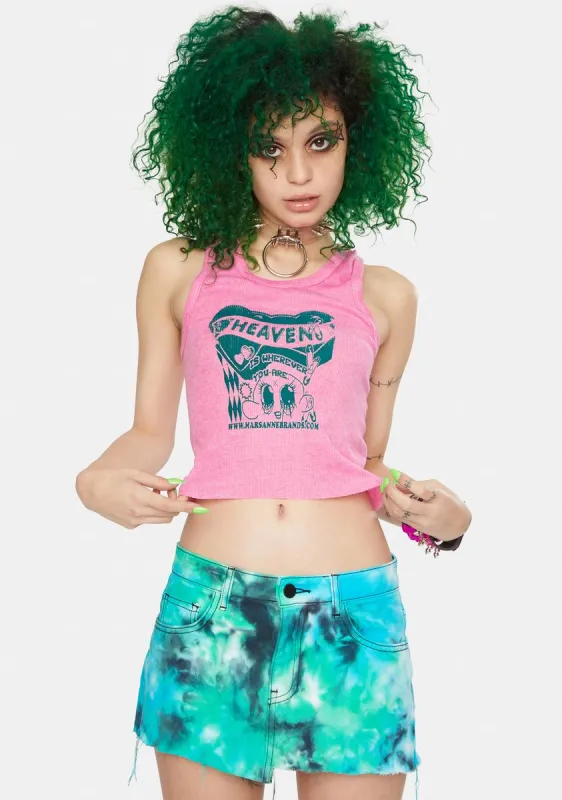 Heaven Crop Tank sold by Dolls Kill