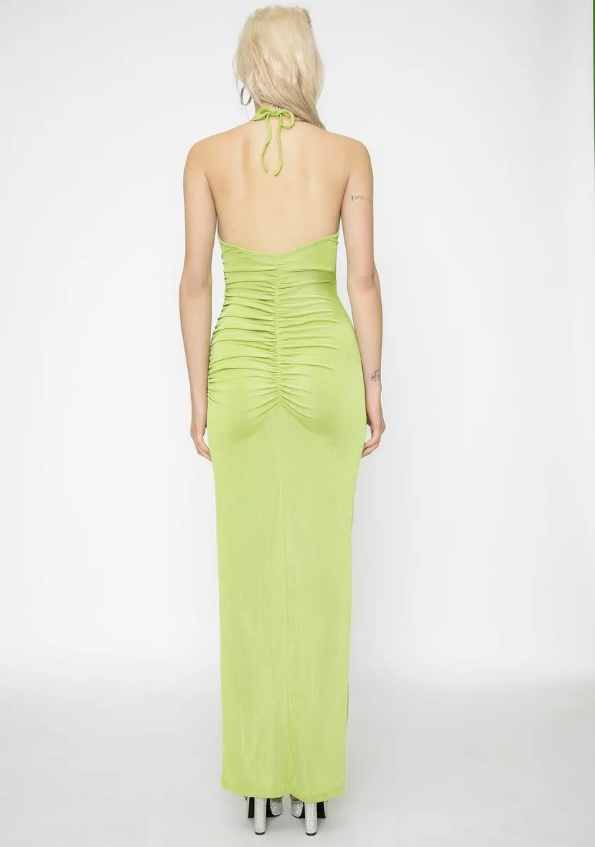 Green Halley Maxi Dress sold by Dolls Kill product image thumbnail 2