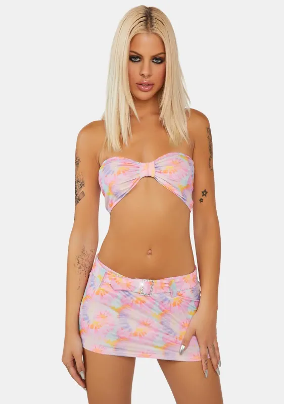 Sparks Fly Skirt Set sold by Dolls Kill