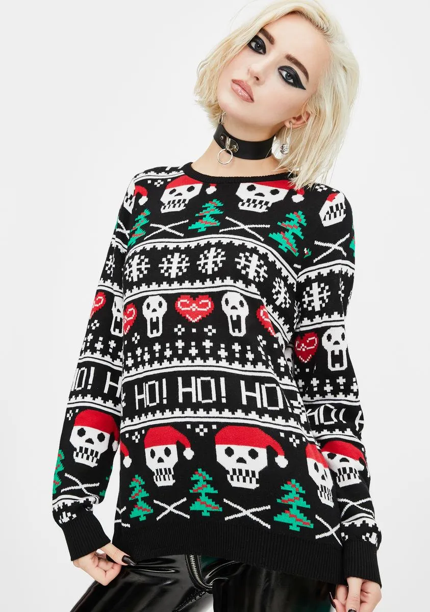 Ho Ho Ho Christmas Sweater sold by Dolls Kill product image thumbnail 2