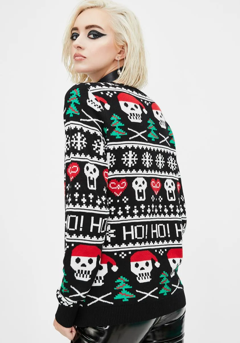 Ho Ho Ho Christmas Sweater sold by Dolls Kill product image thumbnail 4
