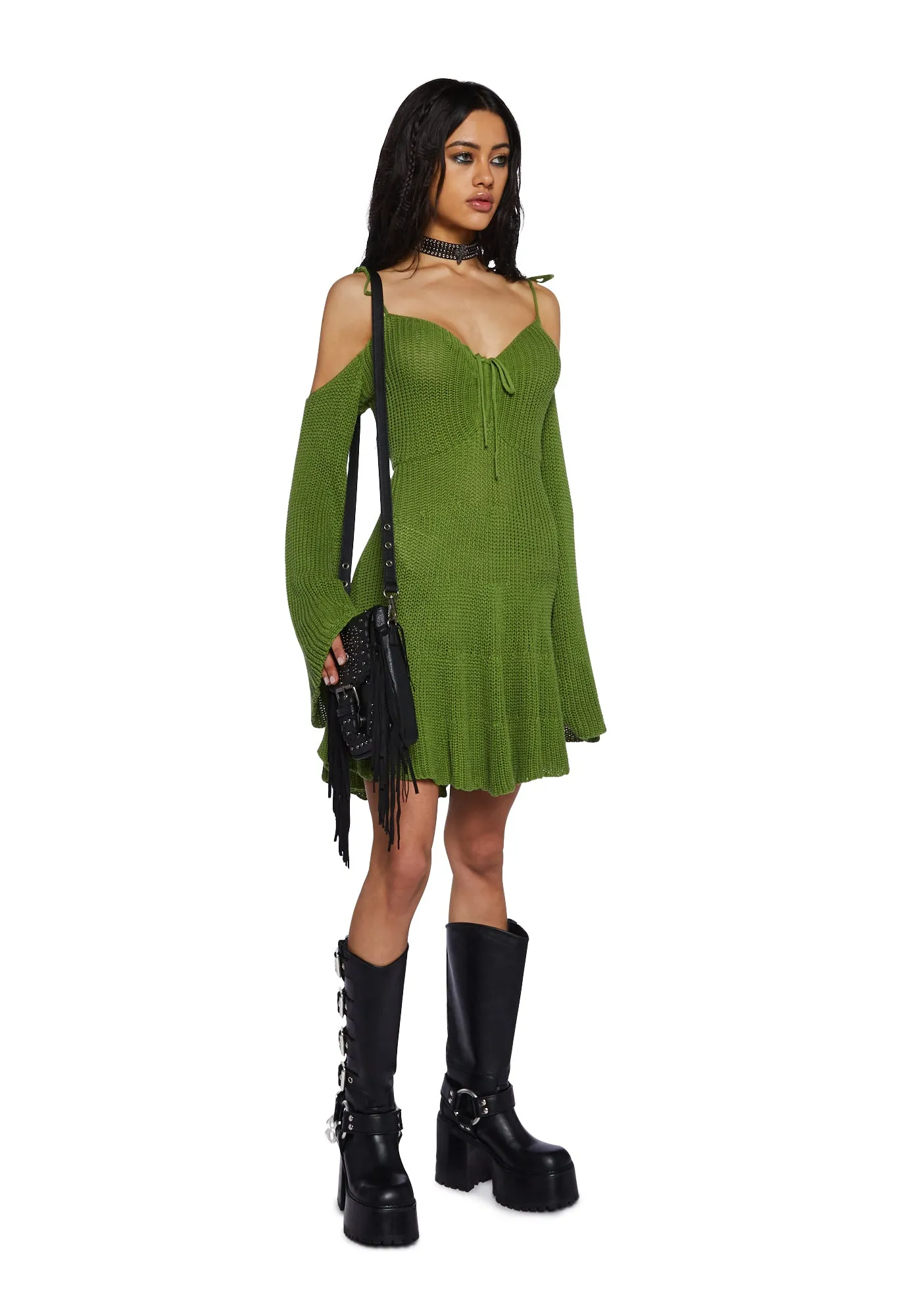 Enchanted Fairy Visit Mini Dress - Green sold by Dolls Kill product image thumbnail 4