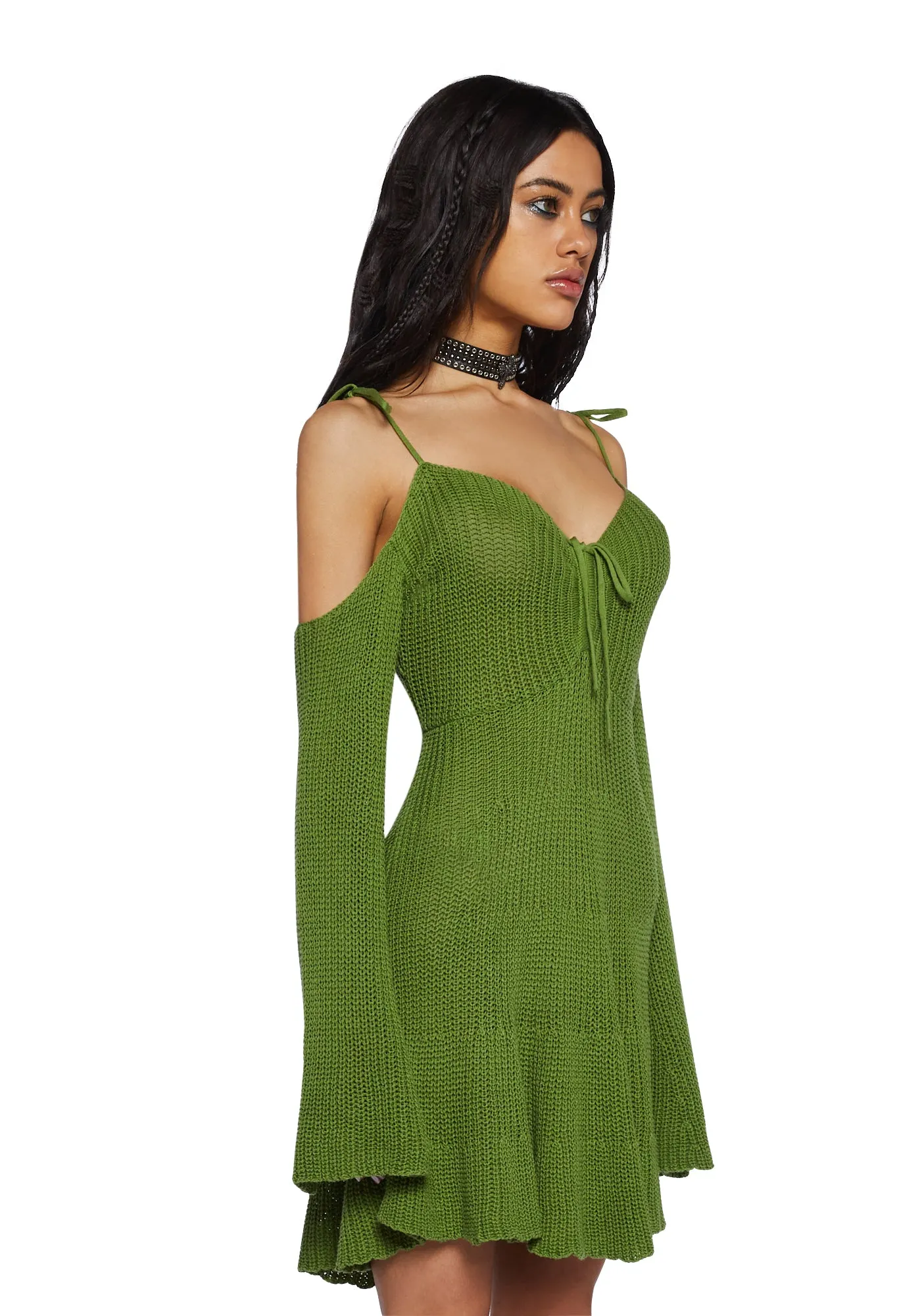 Enchanted Fairy Visit Mini Dress - Green sold by Dolls Kill product image thumbnail 3